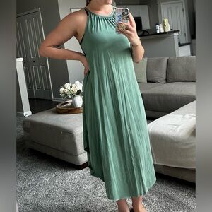 Dry Goods Green Halter Maxi Sundress